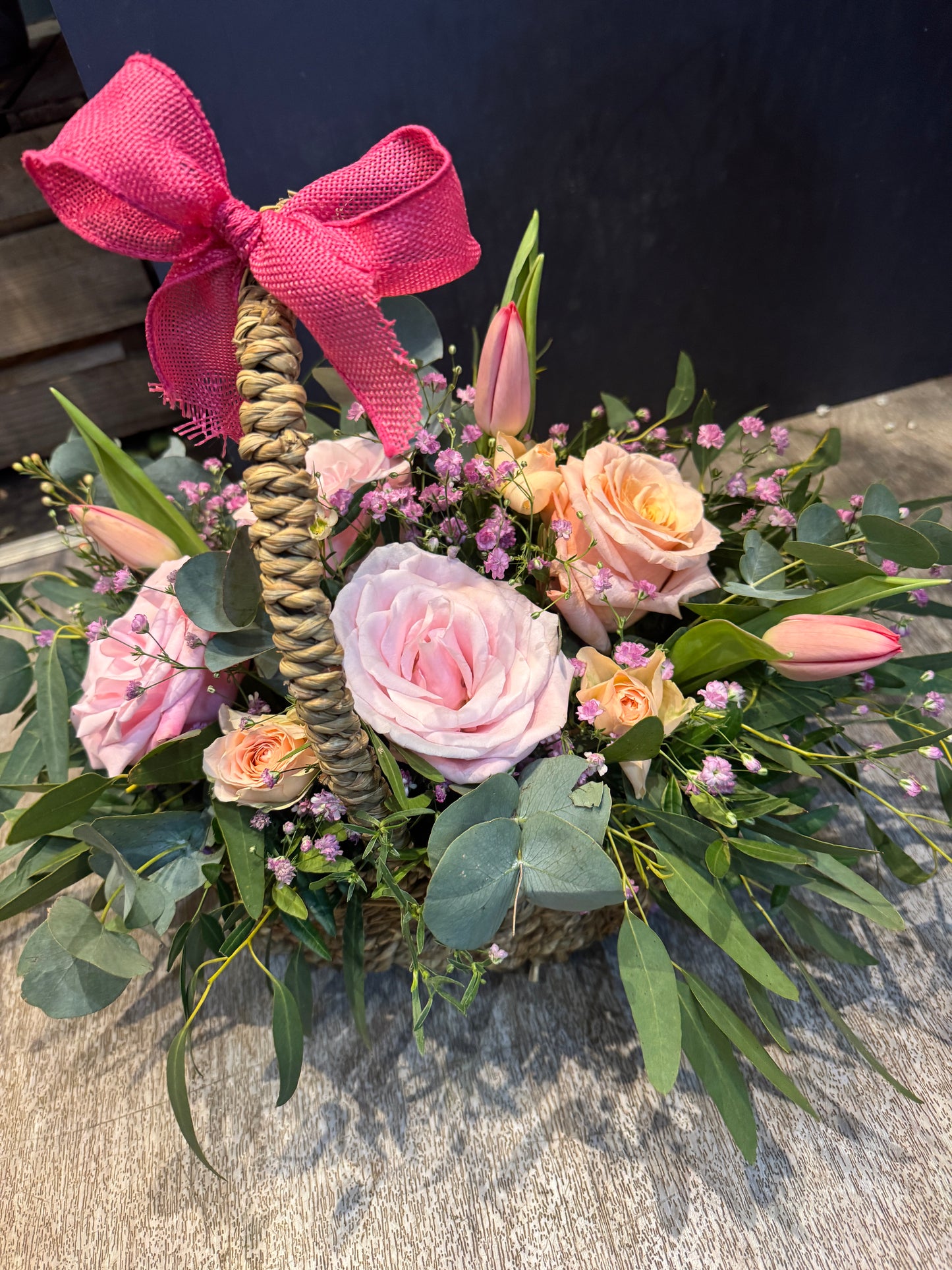 Peaceful Blossoms Funeral Basket