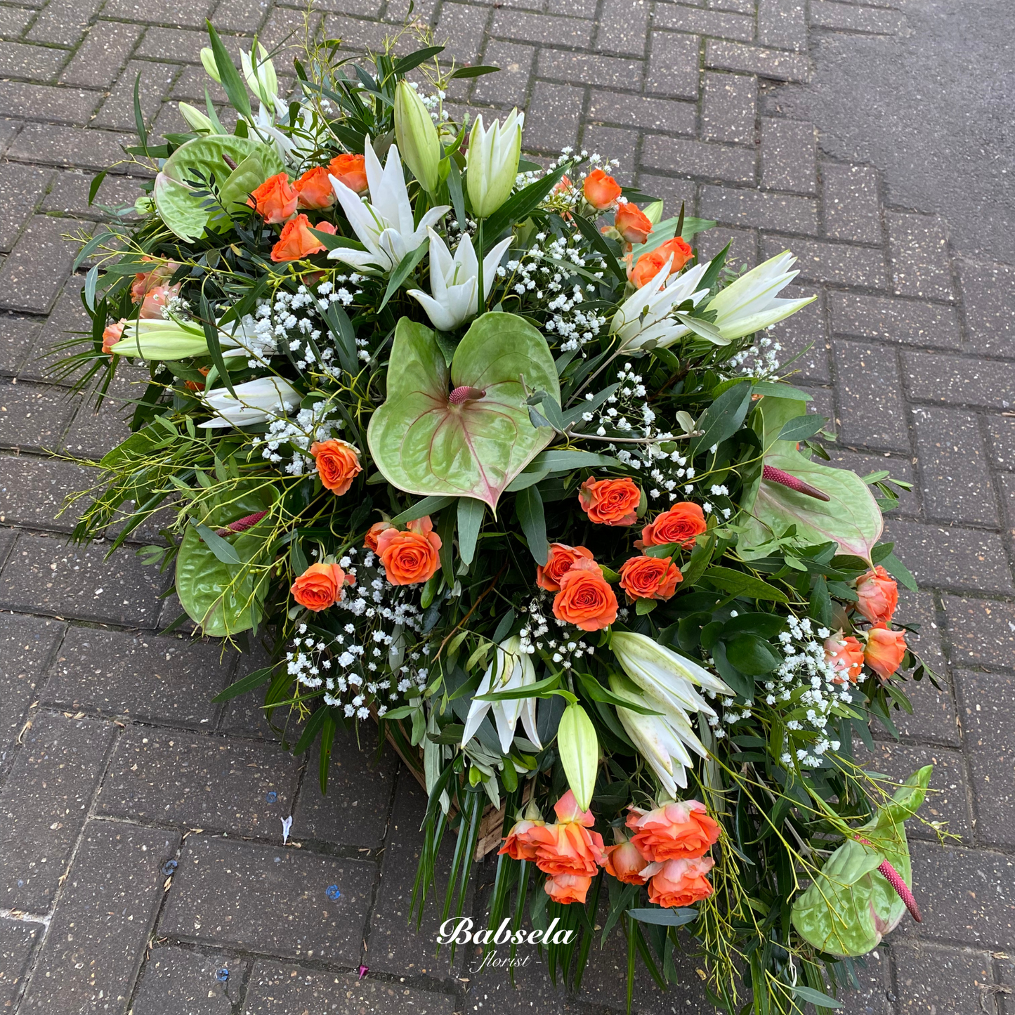 Serenity's Garden Coffin Spray