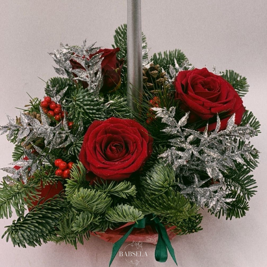 Frosted Elegance Centerpiece