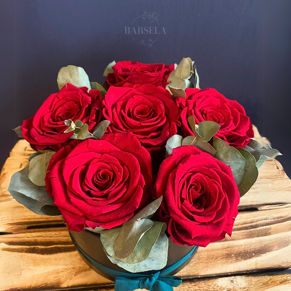 Preserved Red Roses in a Box – BE FLORISTS LTD