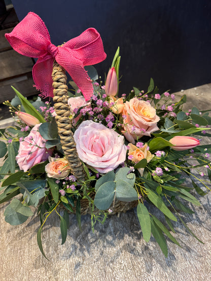 Peaceful Blossoms Funeral Basket
