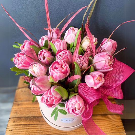 Pretty Tulips in the Box