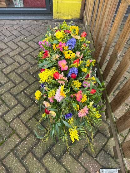Spring colourful Coffin Spray