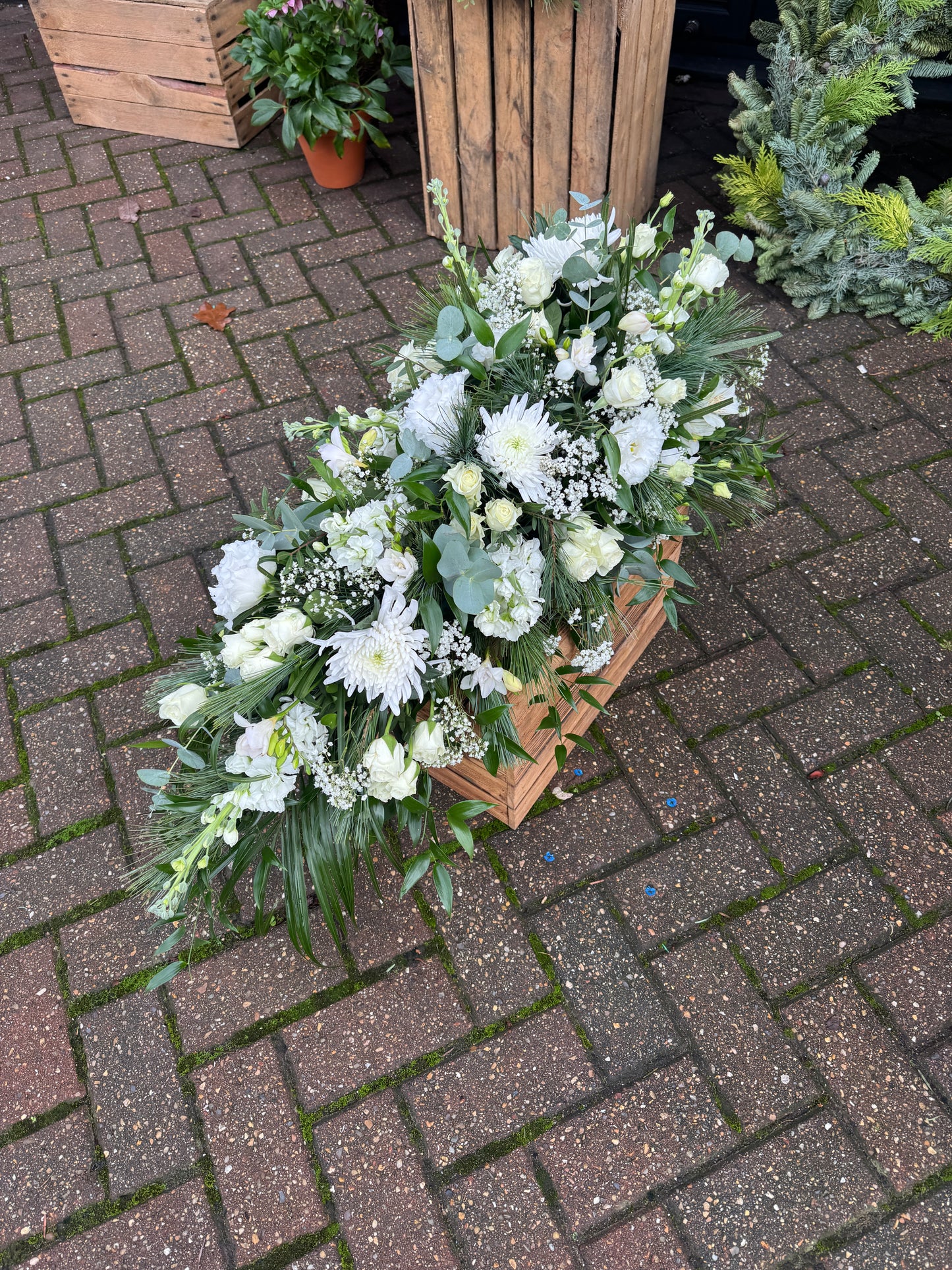 Celestial Farewell Coffin Spray