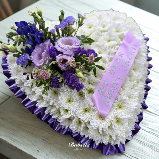 Lavender Farewell Heart Tribute