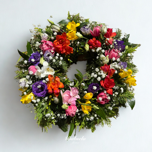 Rainbow Rest Wreath