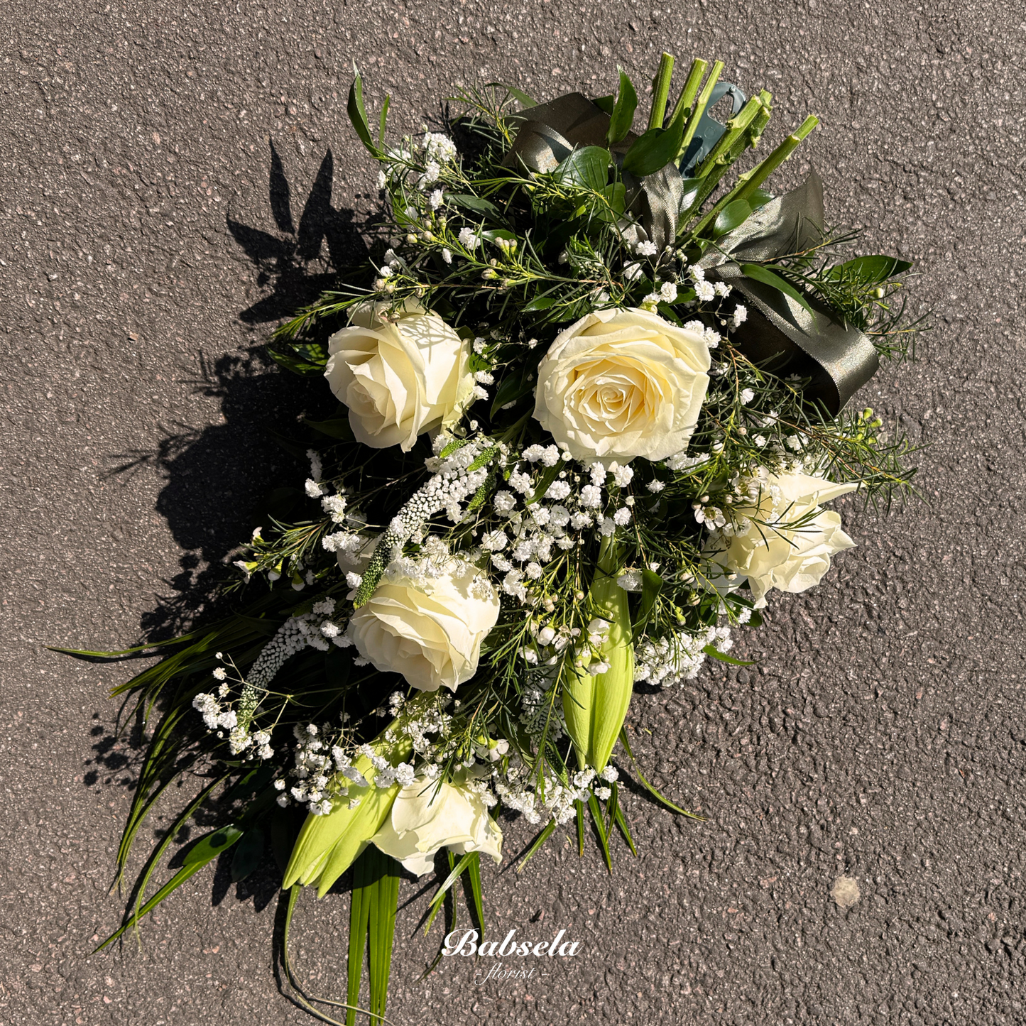 Silent Petals Coffin Spray